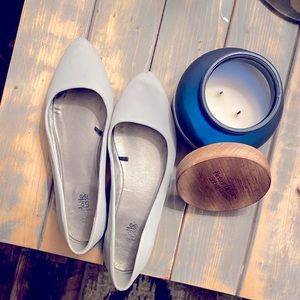 Suede Light grey flats size 8